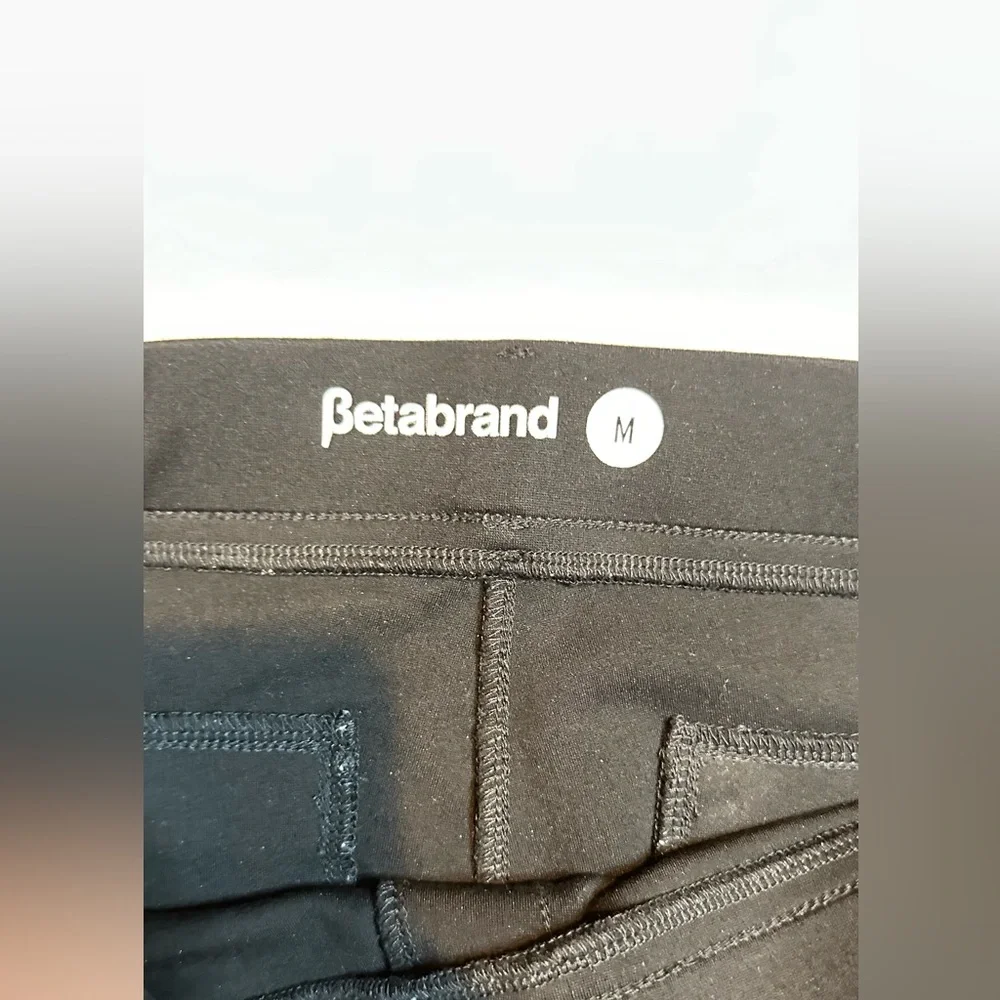 Betabrand Women's W1550-BK Classic Yoga‎ Dress Pant Size M Black Pull On - Picture 4 of 9